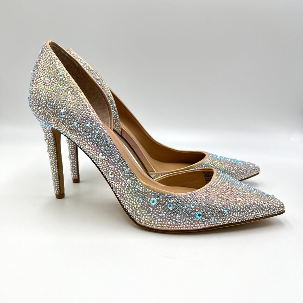 INC Womens Size 9 Kenjay60 Ab Bling Jewel Encrusted Stiletto Heels Pumps Shoes‎